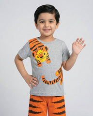 Kids’ Tiger Print T-Shirt & Shorts Set