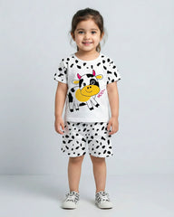 White Cow Short Set