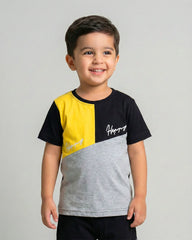 Multi Colorblock Short Sleeve T-shirt & Shorts Set