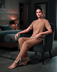 Baggy Style Loungewear - Light Brown
