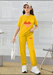 Kids Matching Set | Girl power - Yellow