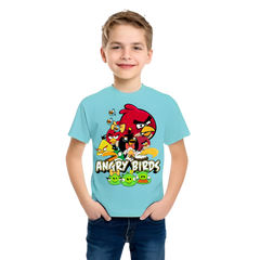 Angry Birds Printed T Shirt For Kids