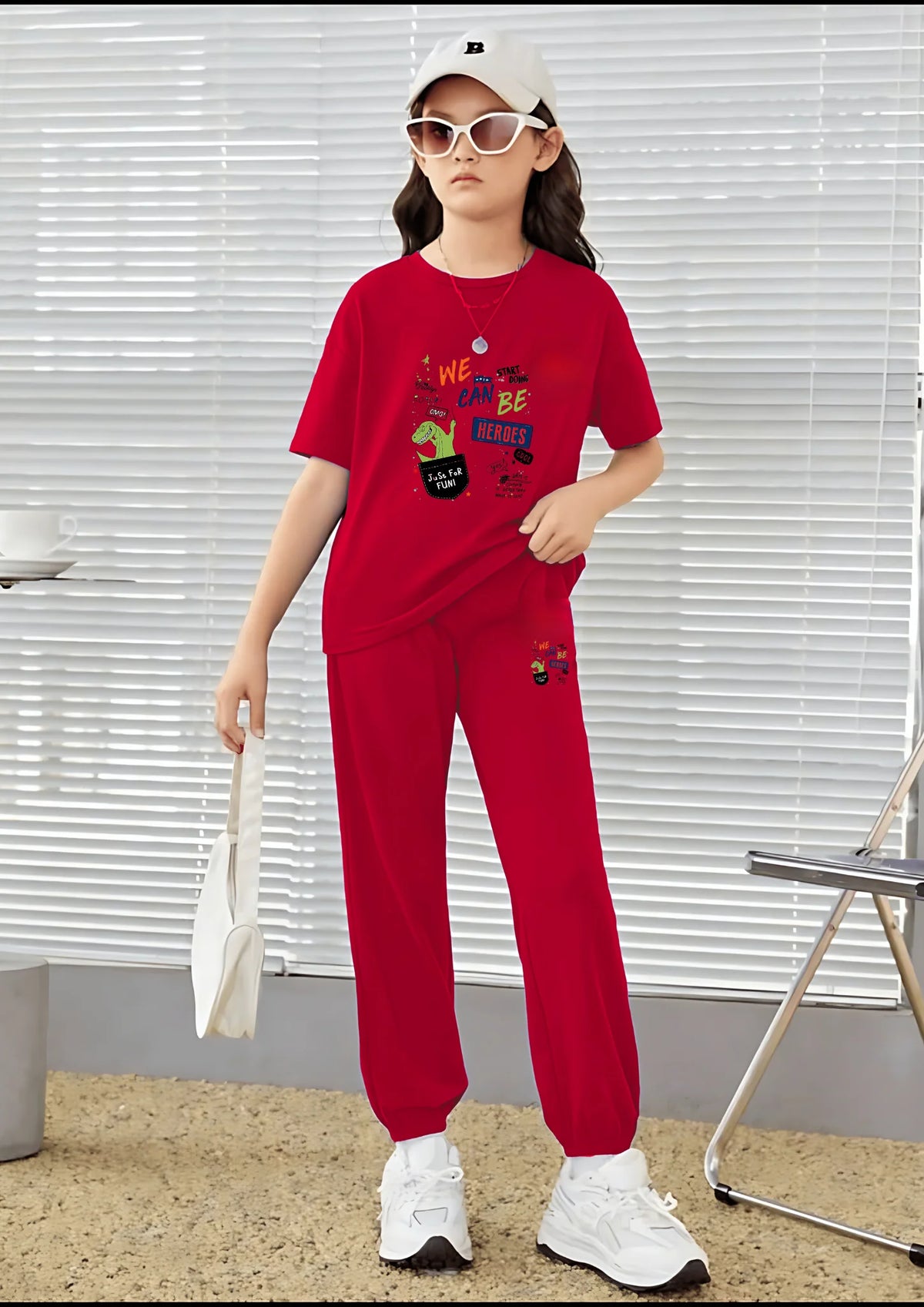 Kids Matching Set | Can We Be Heros - Red