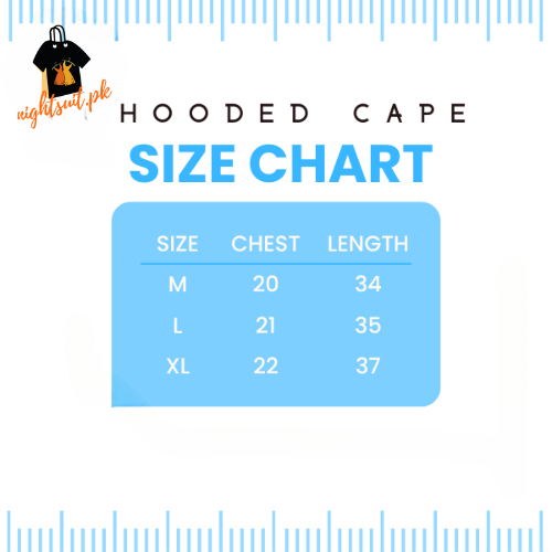 Black Meow Printed Hood Cape