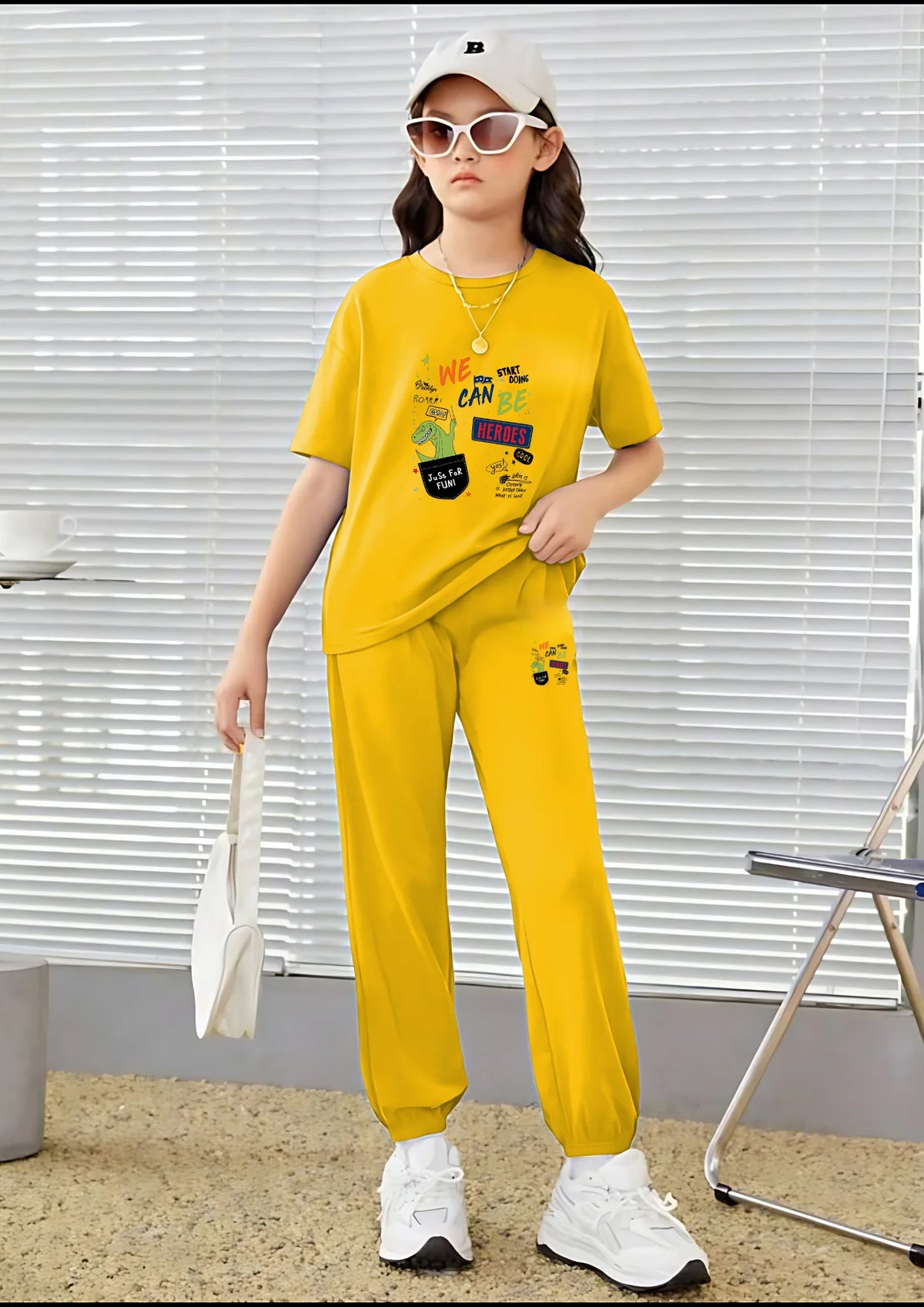 Kids Matching Set | Can We Be Heros - Yellow