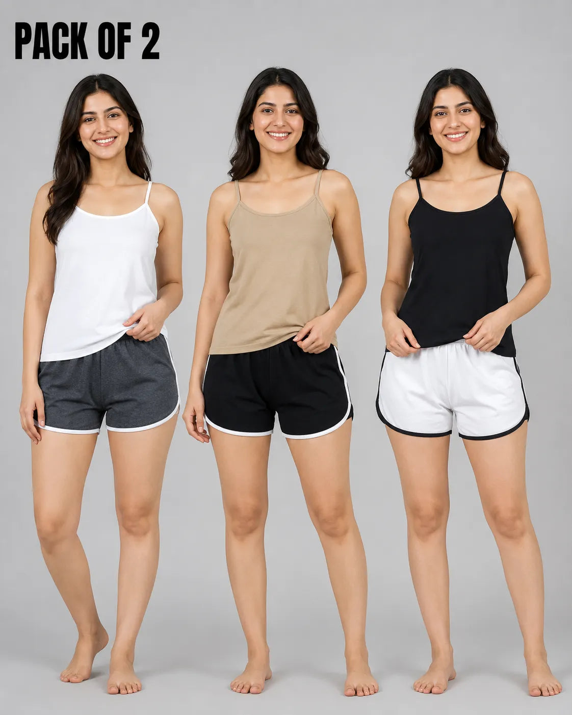 Pack Of 6 Women Inner Wears | Camisole & Boxer