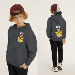 Kids Winter Hoodie Set | Pikachu Printed