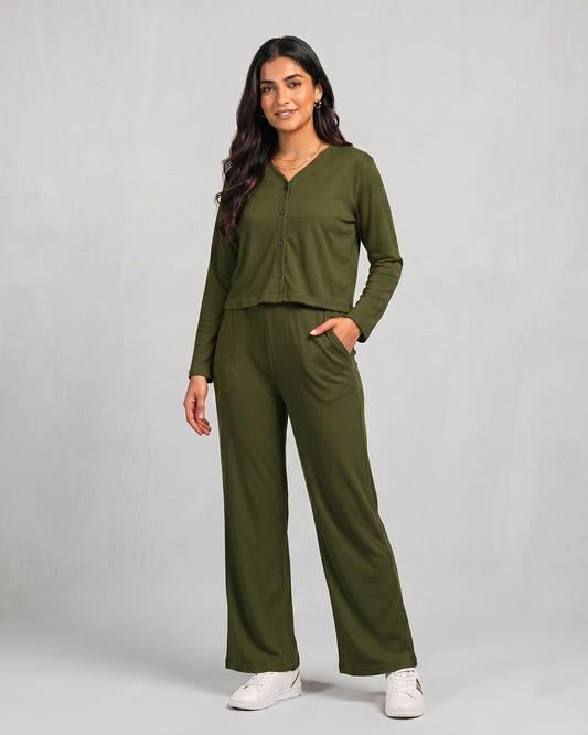 Olive Aura Lounge Set