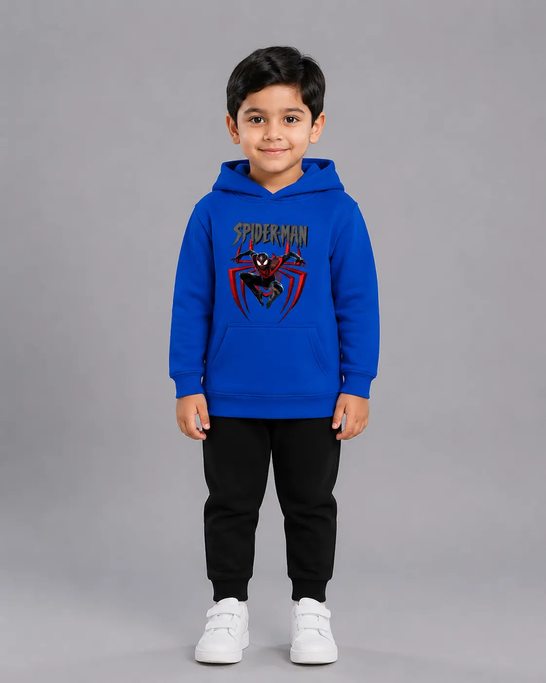 Kids Winter Hoodie Set | Spiderman Printed