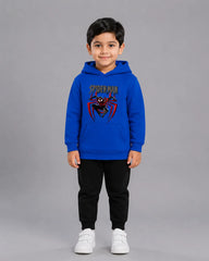Kids Winter Hoodie Set | Spiderman Printed