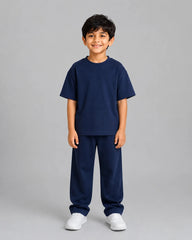 Drop Shoulder Co-Ord Set - Navy Blue