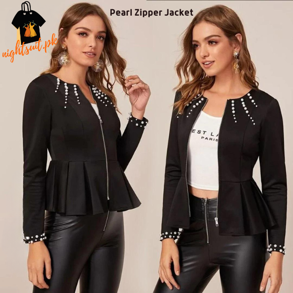 Black Pearl Zipper Jacket