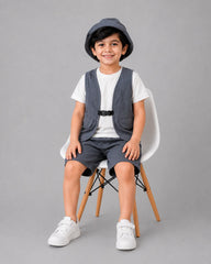 Little Explorer Short Set - Grey