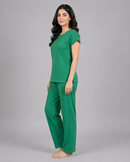 Cozy Core Lounge Set - Forest Green
