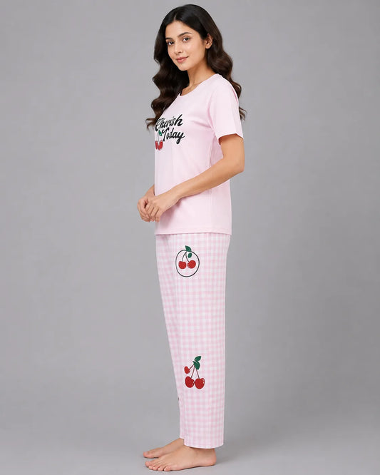 Cherish Today Night Suit - Pink