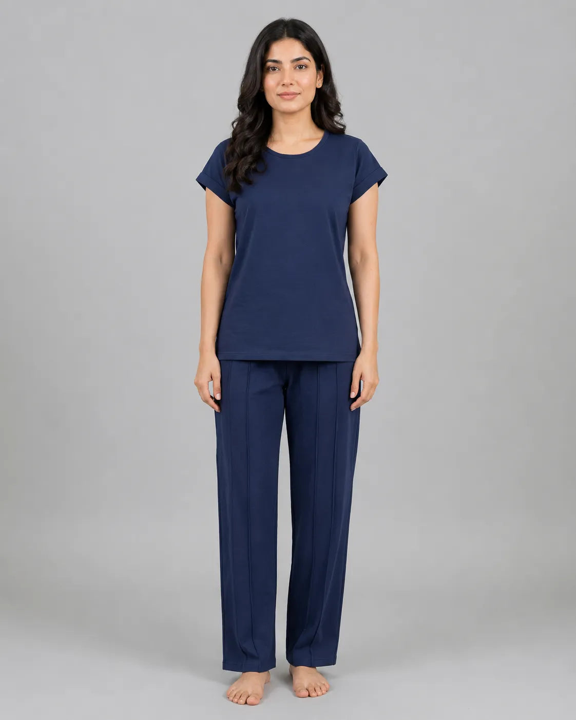 Cozy Core Lounge Set - Navy Blue