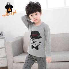 Grey Detective Printed Kids Wear