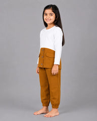 Little Luxe Pocket Pajama Set - Camel