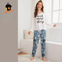 Need more Sleep Print PJ Set