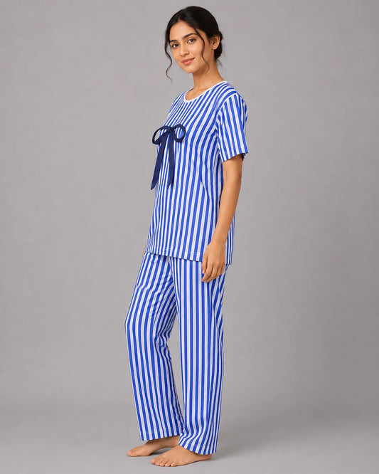 Bow Bliss Nightwear - Blue
