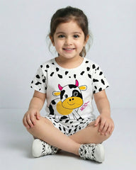White Cow Short Set