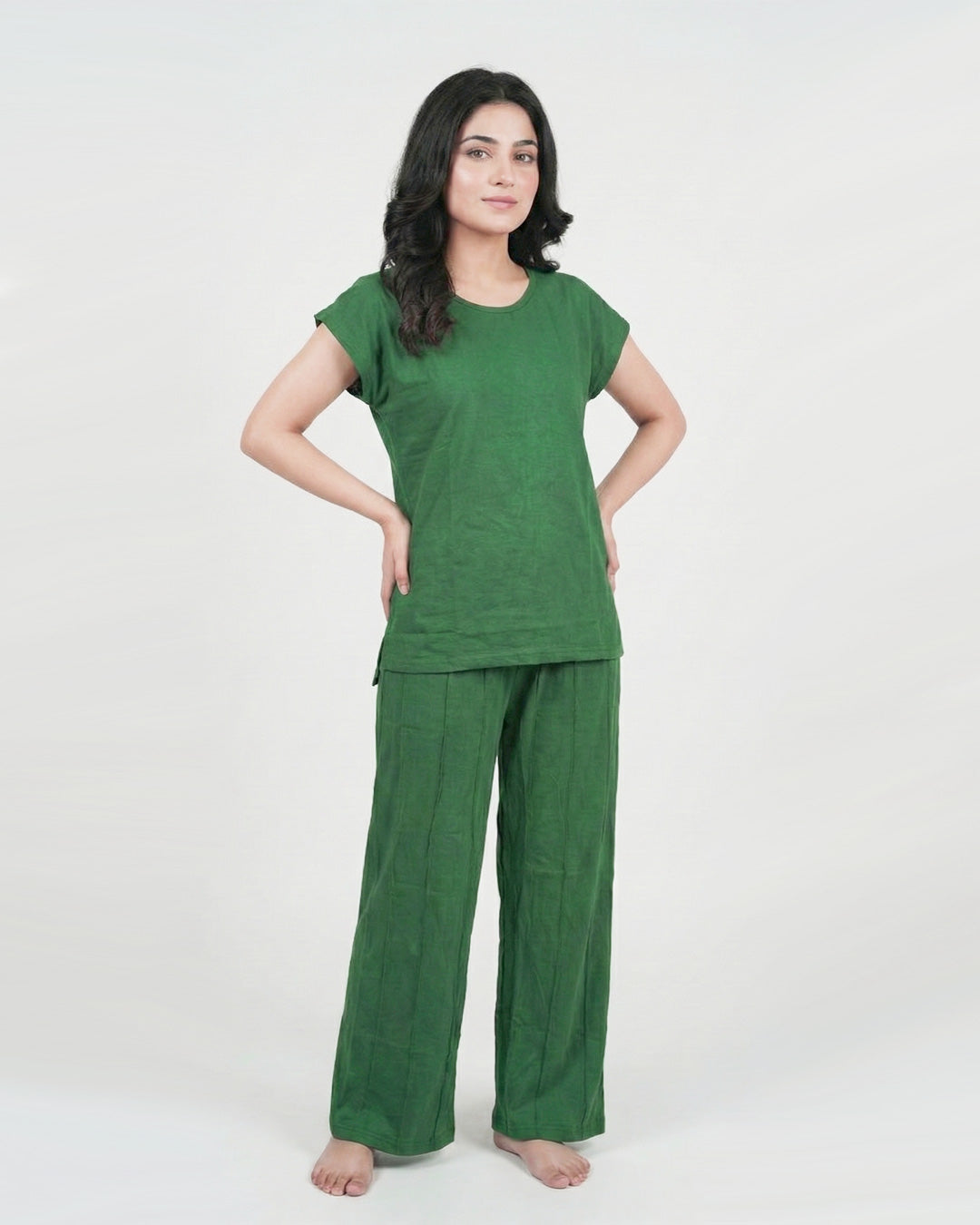 Cozy Core Lounge Set - Forest Green