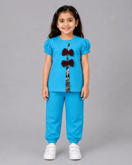 Twinkle Bow Co-Ord Set - Sky Blue