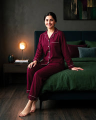 Maroon Classic Dream Lounge Set