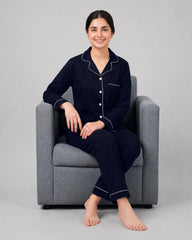 Navy Blue Classic Dream Lounge Set