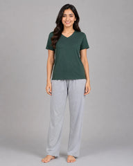 Women Ever Green Pajama Set