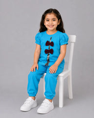 Twinkle Bow Co-Ord Set - Sky Blue