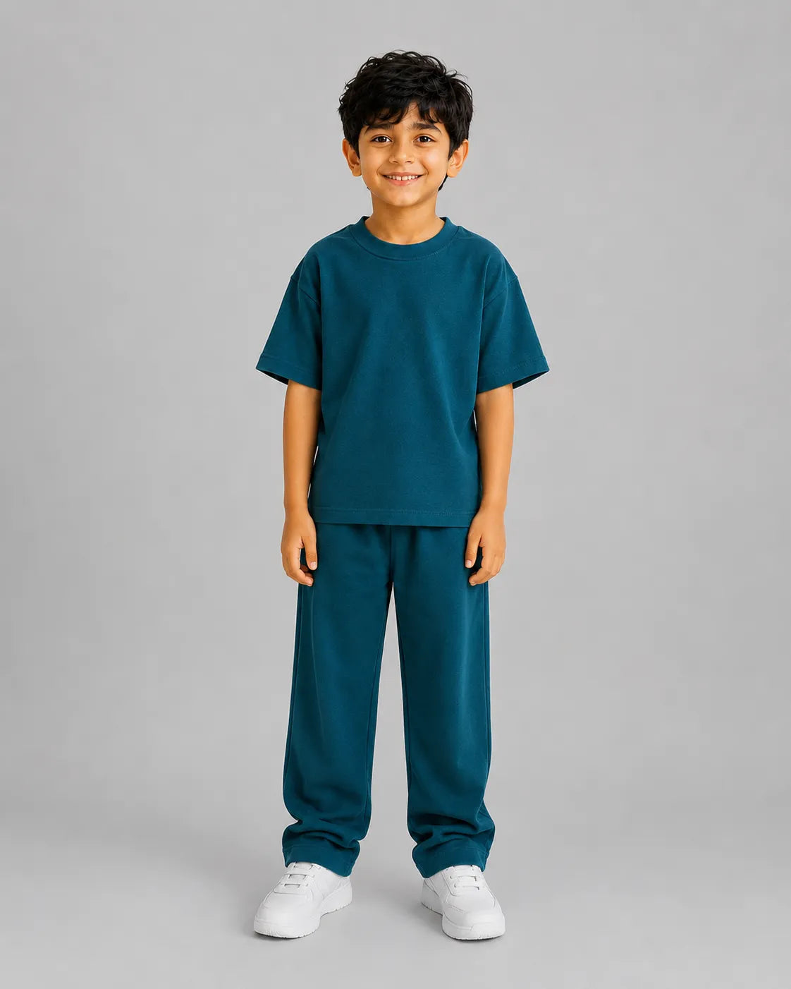 Drop Shoulder Co-Ord Set - Sherwood Green