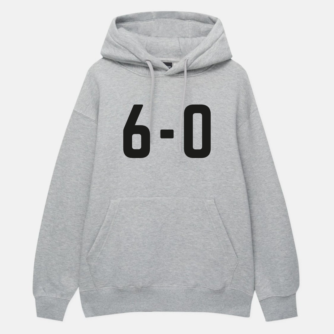 6-0 Puff Vinyl Print Hoodie – Premium Unisex Streetwear