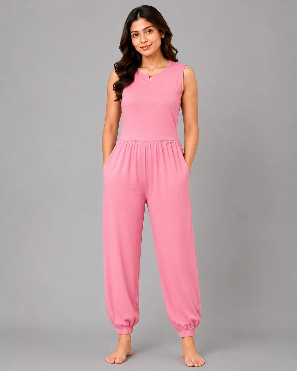 Classic Jumpsuit - Baby Pink
