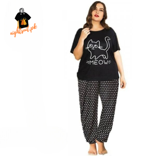 Meow Printed Women’s Pajamas Set