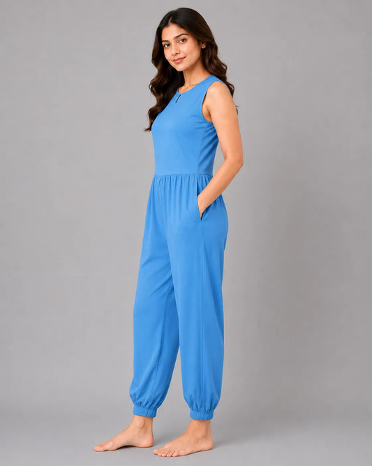 Classic Jumpsuit - Sky Blue