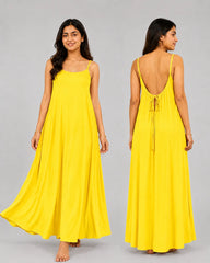 Cami Flow Maxi Dress - Yellow