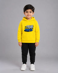 Kids Winter Hoodie Set | Street Racing Printed