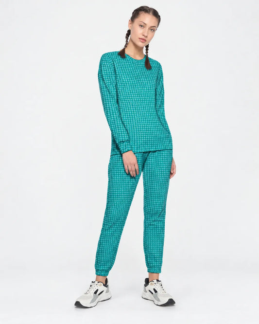 Green Women Fleece Nightsuit