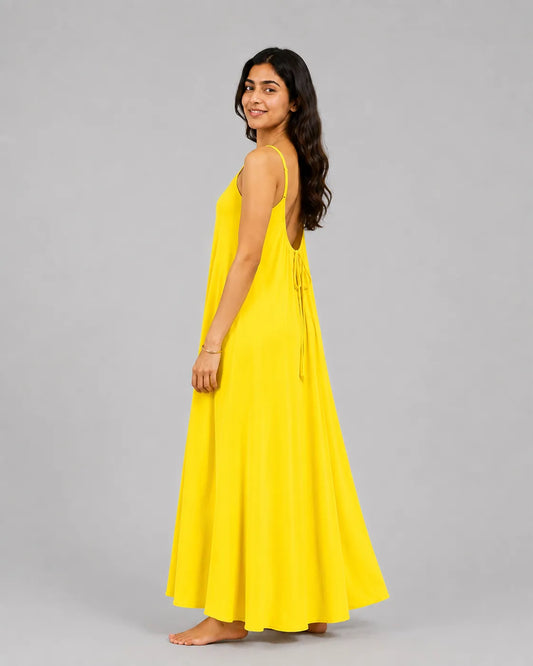 Cami Flow Maxi Dress - Yellow