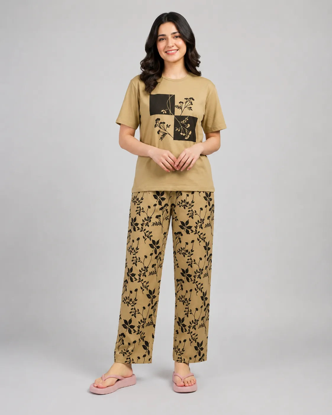 Earthy Bloom Lounge Pajama