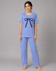 Bow Bliss Nightwear - Blue