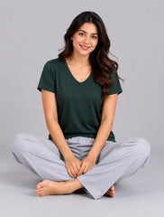 Women Ever Green Pajama Set