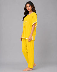 Royal Aura Pajama Set - Yellow