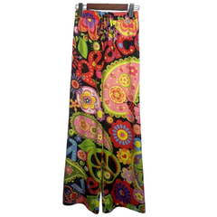 Tribal Print Straight Leg Pants