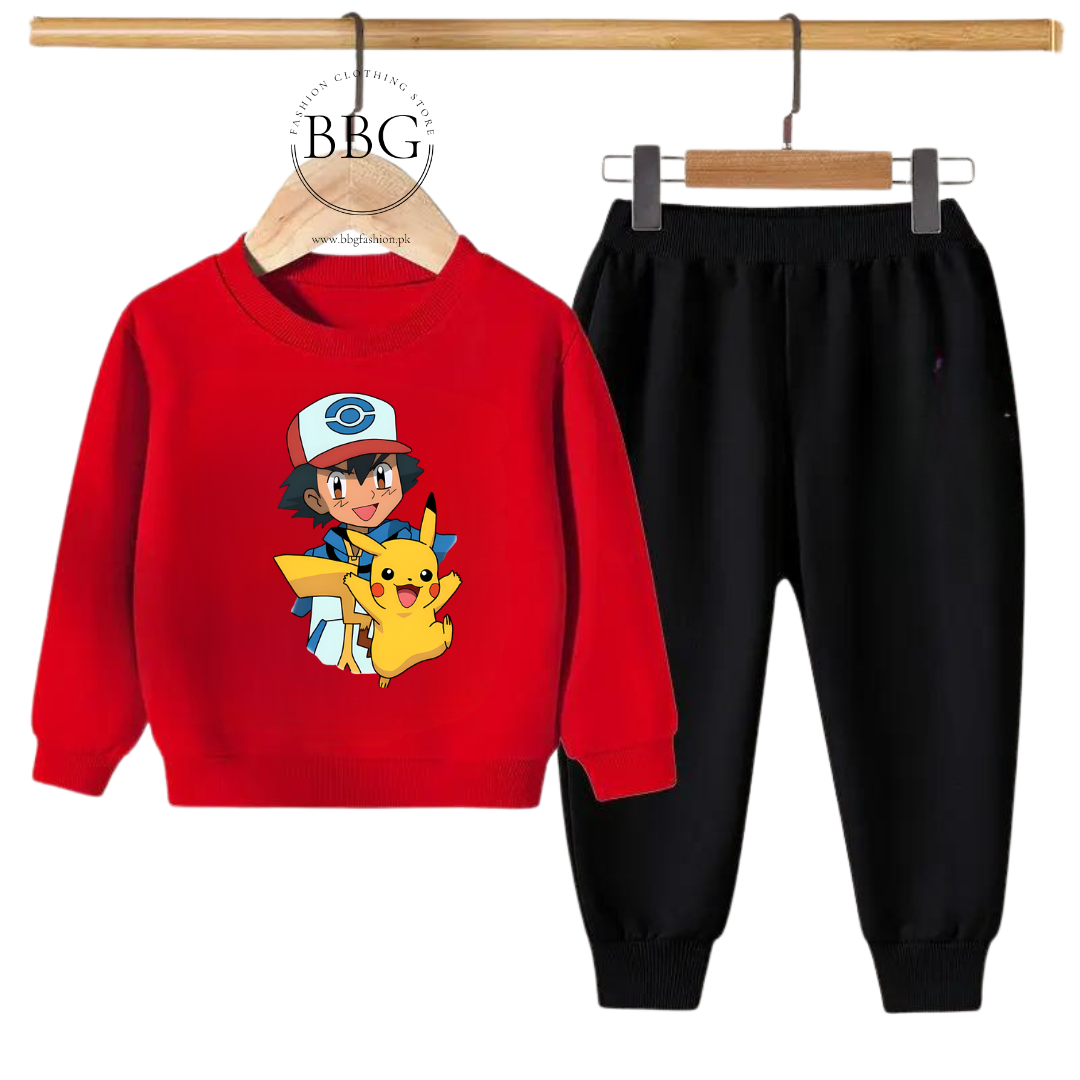 PICA CHU PRINTED SWEATSHIRT SET