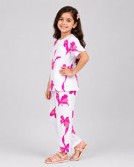 Rosy Bow Pajama Set