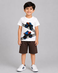 Turbo Truck Short Set - Dark Brown