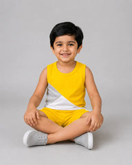 Mono Sport Shorts Set - Yellow