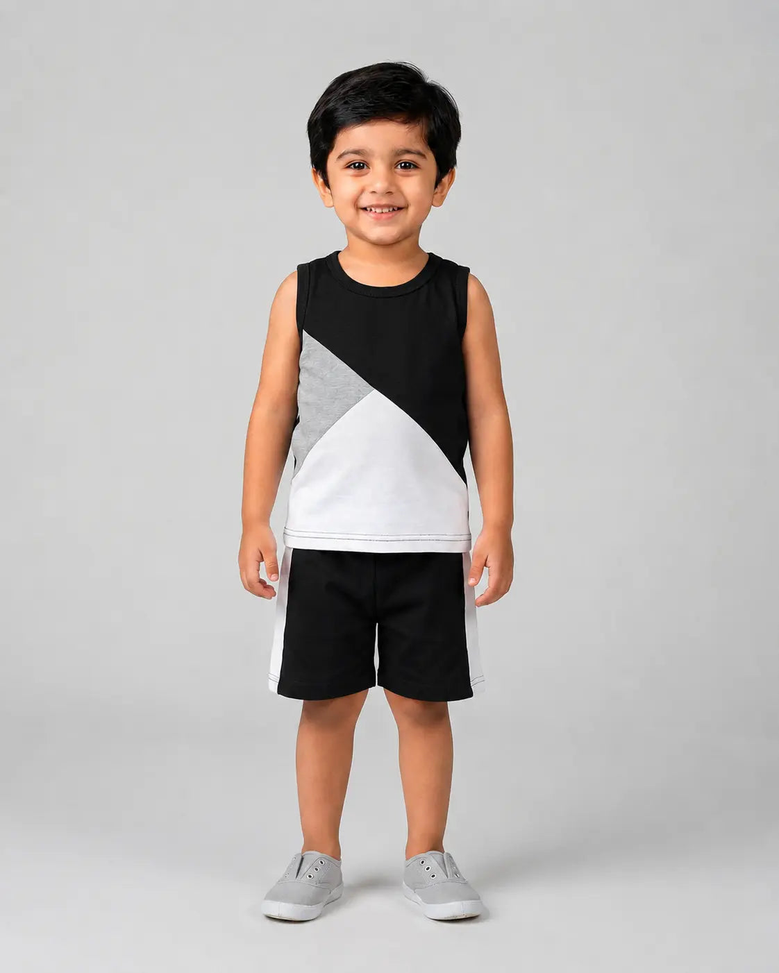 Mono Sport Shorts Set - Black